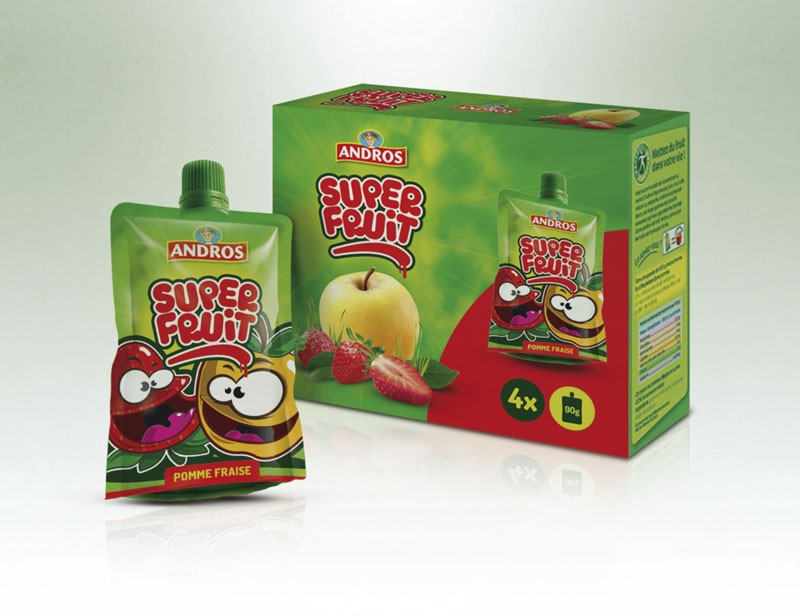 Design du Packaging Super Fruit Andros