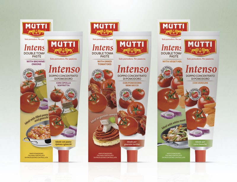Création de la gamme Packaging Mutti Intenso