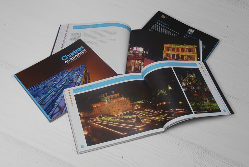 Chartres en Lumières Conception graphique du Livre Chartres en Lumières